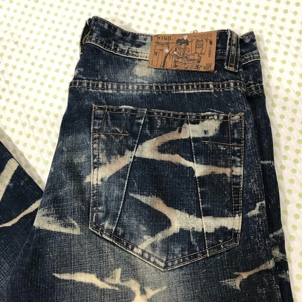 RTGB MENS COOL STRAIGHT LEG JEANS SZ 36W 34L
